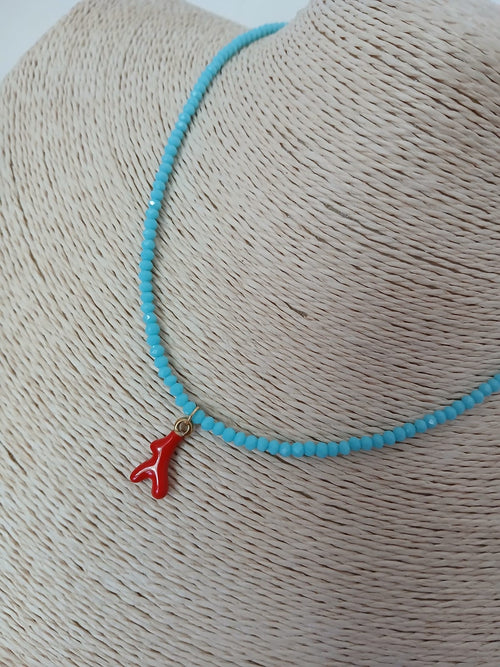 Colgante coral de cerámina